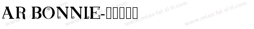 AR BONNIE字体转换